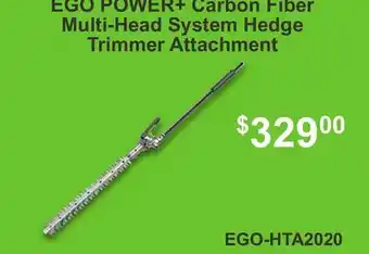 Atlas Tools & Machinery EGO POWER + Carbon Fiber Multi-Head System Hedge Trimmer Attachment offer