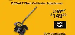 Atlas Tools & Machinery DEWALT Shell Cultivator Attachment offer