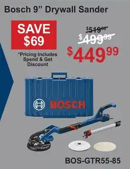Atlas Tools & Machinery Bosch 9 Drywall Sander offer