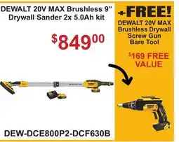 Atlas Tools & Machinery 20V MAX Brushless 9 Drywall 20V Brushless Drywall offer