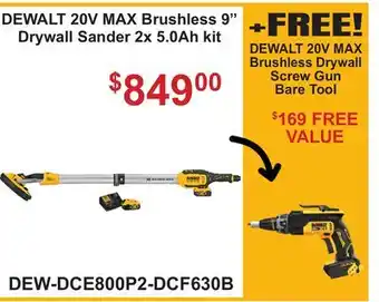 Atlas Tools & Machinery 20V MAX Brushless 9 Drywall 20V Brushless Drywall offer