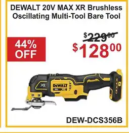 Atlas Tools & Machinery DEWALT 20V MAX XR Brushless Oscillating Multi-Tool Bare Tool offer
