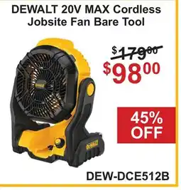 Atlas Tools & Machinery DEWALT 20V MAX Cordless Jobsite Fan offer