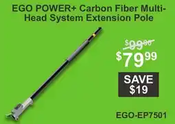Atlas Tools & Machinery EGO POWER + Carbon Fiber Multi-Head System Extension Pole offer