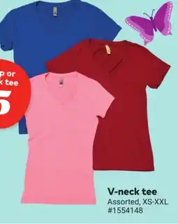 Giant Tiger V-neck tee offer