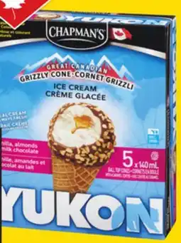 Giant Tiger Chapman's Premium ice cream or Yukon frozen desserts offer