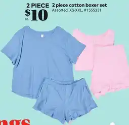 Giant Tiger 2 piece cotton boxer set offer