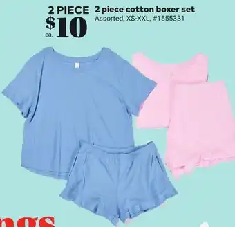 Giant Tiger 2 piece cotton boxer set offer