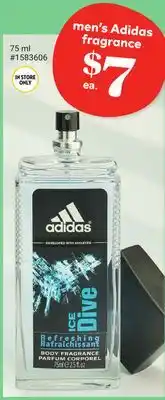 Giant Tiger men's Adidas fragrance offer