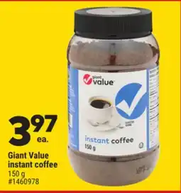 Giant Tiger Giant Value instant coffee offer