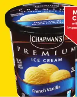 Giant Tiger Chapman's Premium ice cream offer