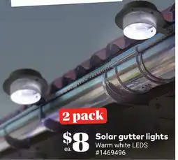 Giant Tiger Solar gutter lights offer