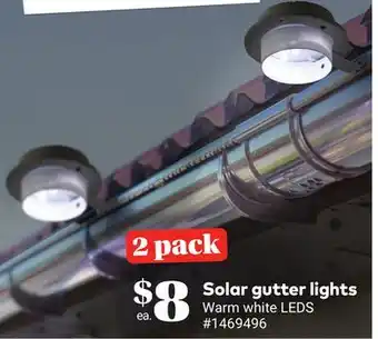 Giant Tiger Solar gutter lights offer