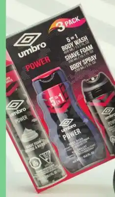 Giant Tiger UMBRO gift set offer