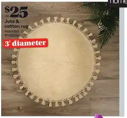 Giant Tiger Jute & cotton rug offer