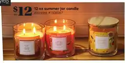 Giant Tiger 12 oz summer jar candle offer