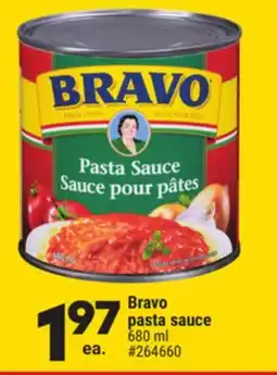 Giant Tiger Bravo pasta sauce offer