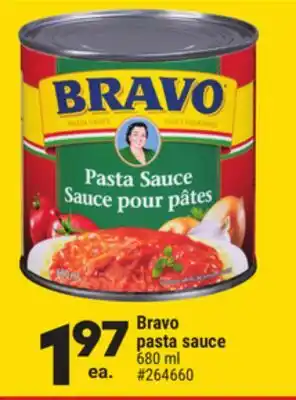Giant Tiger Bravo pasta sauce offer