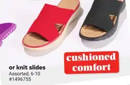 Giant Tiger knit slides offer
