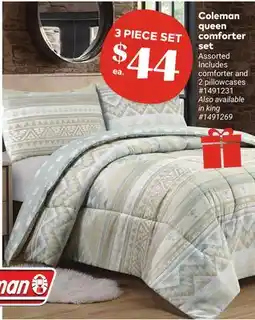 Giant Tiger Coleman queen comforter set offer