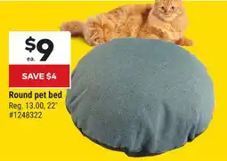 Giant Tiger Round pet bed offer