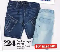 Giant Tiger Denim cargo shorts offer