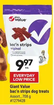 Giant Tiger Giant Value bac'n strips dog treats offer