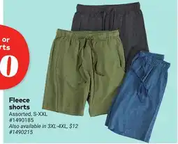 Giant Tiger Fleece shorts offer