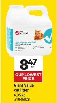 Giant Tiger Giant Value cat litter offer