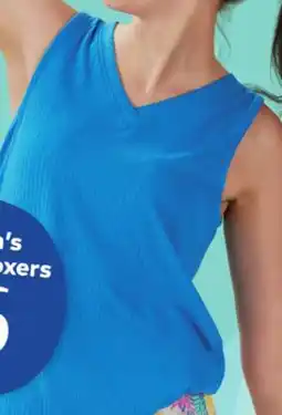 Giant Tiger Women's ribbed tank or printed boxers offer