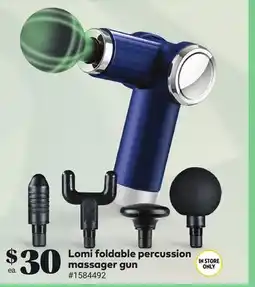 Giant Tiger Lomi foldable percussion massager gun offer