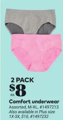 Giant Tiger Comfort underwear offer