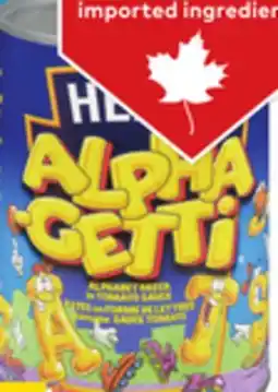 Giant Tiger Heinz canned pasta offer