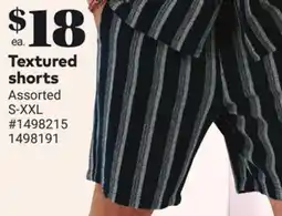 Giant Tiger Textured shorts offer
