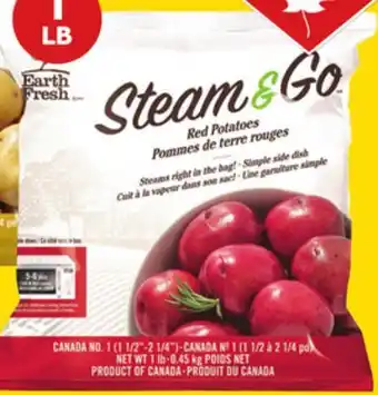 Giant Tiger 1 lb Steam & Go mini red potatoes offer