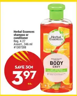 Giant Tiger Herbal Essences shampoo or conditioner offer