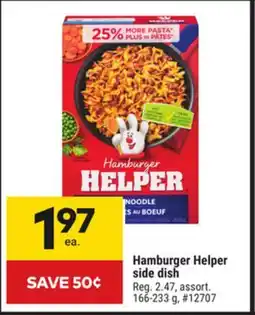 Giant Tiger Hamburger Helper side dish offer