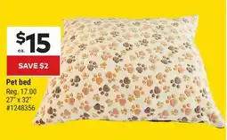 Giant Tiger Pet bed offer