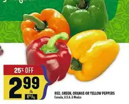 Marché Adonis RED,GREEN,ORANGE,OR YELLOW PEPPERS offer