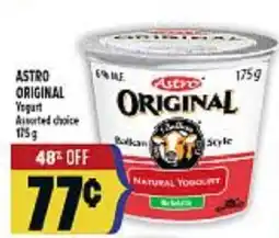 Marché Adonis ASTRO ORIGINAL YOGURT offer