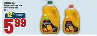 Marché Adonis IRRÉSISTIBLE Refrigerated Orange Juice offer
