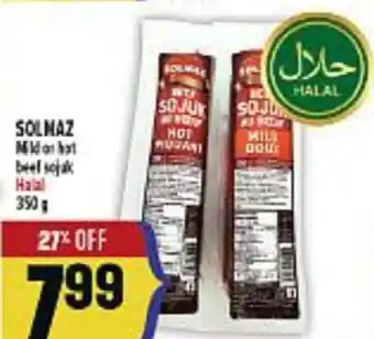 Marché Adonis SOLMAZ Mild or hat beef sojak offer