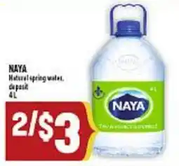 Marché Adonis Naya Herbal spring water offer