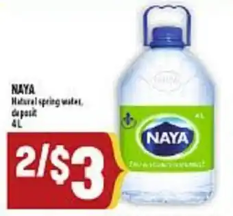 Marché Adonis Naya Herbal spring water offer