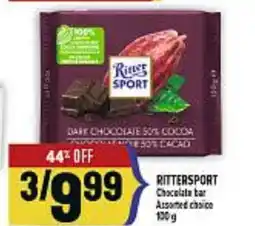 Marché Adonis RITTERSPORT Chocolate Bar Assorted choice offer