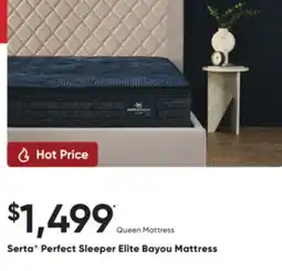 Sleep Country Serta Perfect Sleeper Elite Bayou Mattress offer