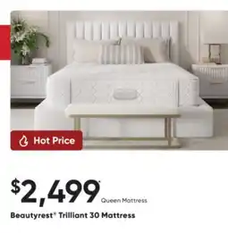 Sleep Country Beautyrest Trilliant 30 Mattress offer