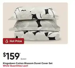 Sleep Country Kingsdown Cotton Blossom Duvet Cover Set offer