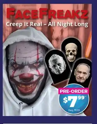 Showcase FACEFREAKZ Creep It Real-All Night Long offer
