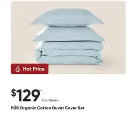 Sleep Country PÜR Organic Cotton Duvet Cover Set offer